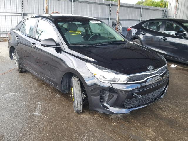 3KPA24AB3JE061194 - 2018 KIA RIO LX BLACK photo 1