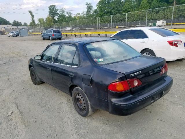 2T1BR12E9YC376341 - 2000 TOYOTA COROLLA VE BLACK photo 3