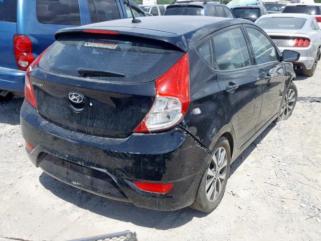 KMHCU5AE5HU366044 - 2017 HYUNDAI ACCENT SPO BLACK photo 4