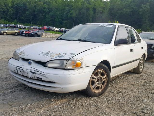 1Y1SK5289WZ422836 - 1998 CHEVROLET GEO PRIZM WHITE photo 2