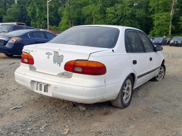 1Y1SK5289WZ422836 - 1998 CHEVROLET GEO PRIZM WHITE photo 4