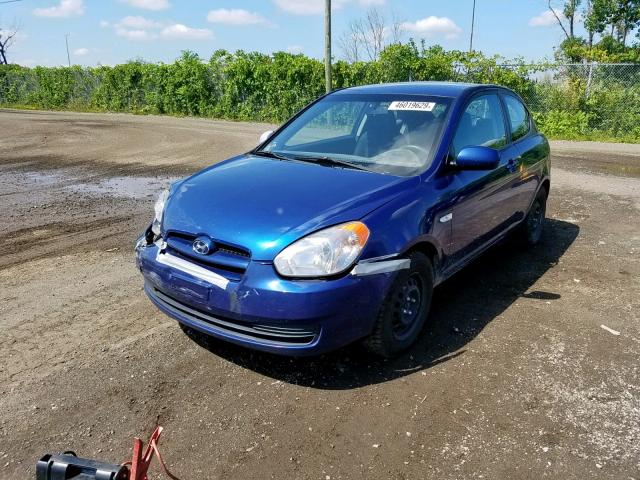 KMHCN3BC2BU204944 - 2011 HYUNDAI ACCENT SE BLUE photo 2