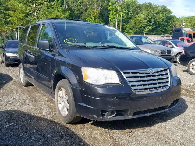 2A8HR54P48R734597 - 2008 CHRYSLER TOWN & COU BLACK photo 1