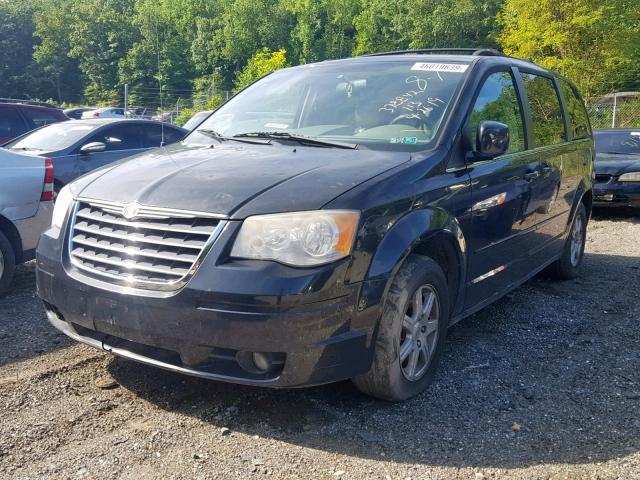 2A8HR54P48R734597 - 2008 CHRYSLER TOWN & COU BLACK photo 2