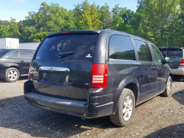 2A8HR54P48R734597 - 2008 CHRYSLER TOWN & COU BLACK photo 4