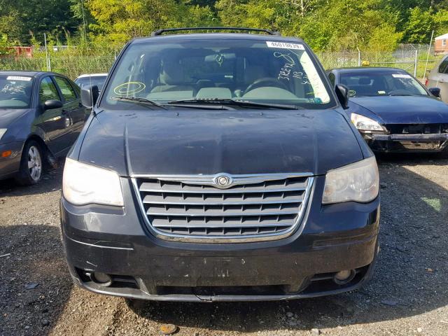 2A8HR54P48R734597 - 2008 CHRYSLER TOWN & COU BLACK photo 9