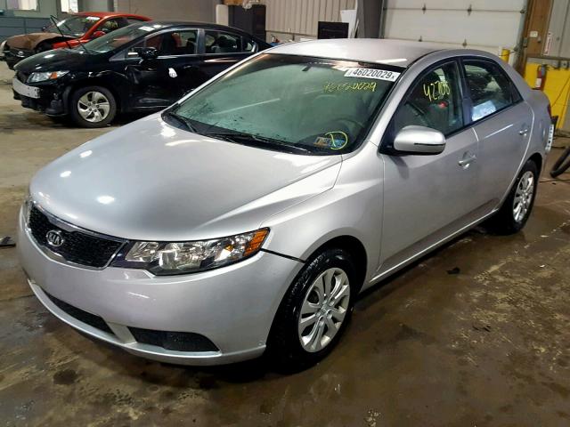 KNAFU4A28C5588921 - 2012 KIA FORTE EX SILVER photo 2