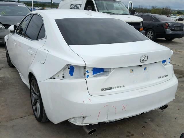 JTHBA1D2XG5033915 - 2016 LEXUS IS 200T WHITE photo 3