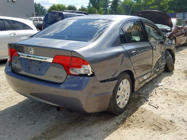 2HGFA16359H509526 - 2009 HONDA CIVIC VP GRAY photo 4