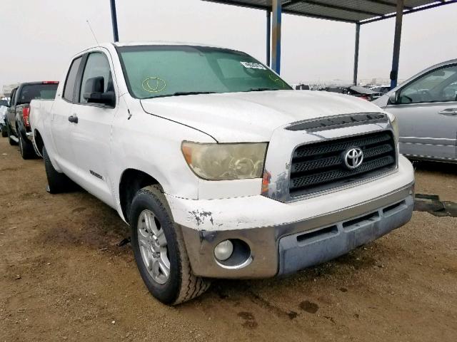 5TFRT54137X006746 - 2007 TOYOTA TUNDRA DOU WHITE photo 1