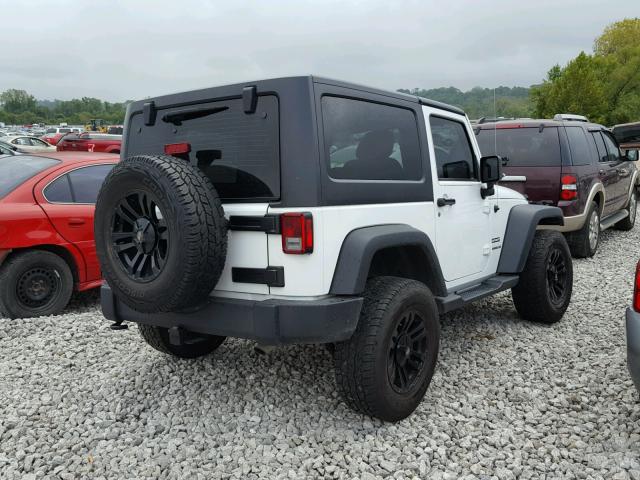 1C4AJWAG1GL287406 - 2016 JEEP WRANGLER S WHITE photo 4