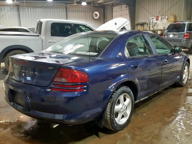 1B3EL46X85N536635 - 2005 DODGE STRATUS SX BLUE photo 4