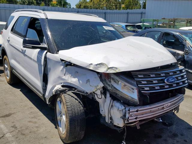 1FM5K8D83HGA43678 - 2017 FORD EXPLORER X WHITE photo 1