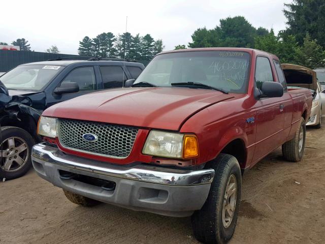 1FTZR15E43PB87570 - 2003 FORD RANGER SUP BURGUNDY photo 2