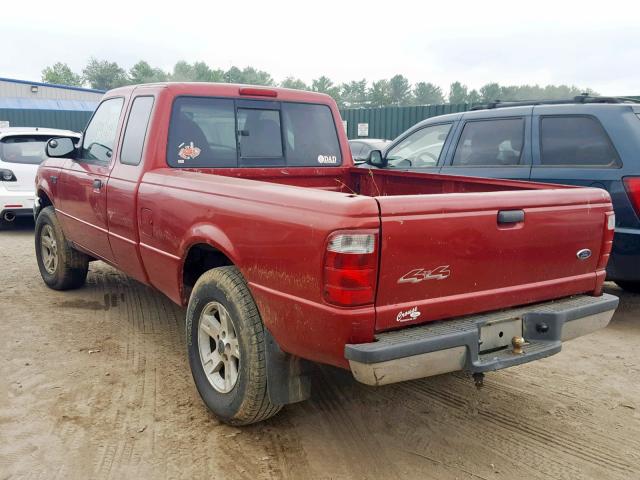 1FTZR15E43PB87570 - 2003 FORD RANGER SUP BURGUNDY photo 3