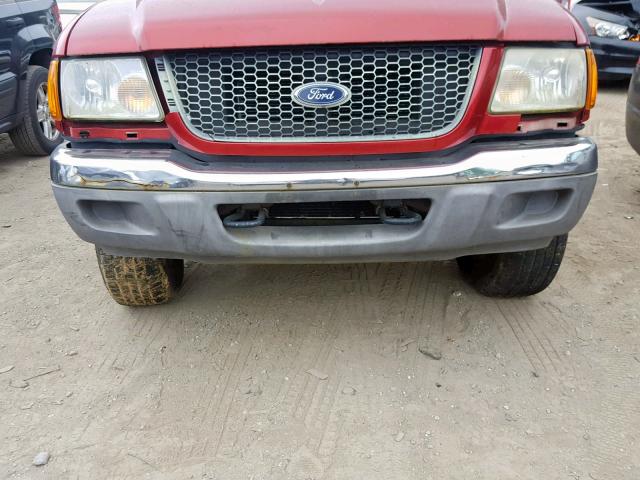 1FTZR15E43PB87570 - 2003 FORD RANGER SUP BURGUNDY photo 9