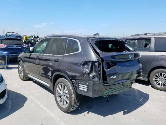 5UXTR7C54KLR48288 - 2019 BMW X3 SDRIVE3 BLACK photo 3