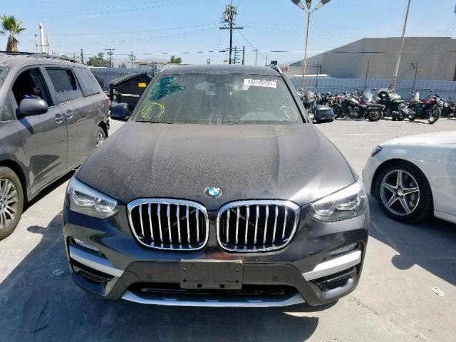 5UXTR7C54KLR48288 - 2019 BMW X3 SDRIVE3 Қара фото 9