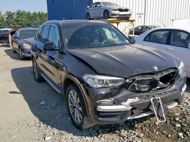 5UXTR9C57JLD60656 - 2018 BMW X3 XDRIVE3 BLACK photo 1