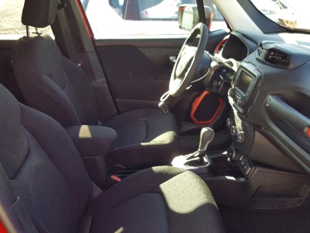 ZACCJBAB8JPH44169 - 2018 JEEP RENEGADE S RED photo 5