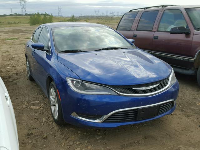 1C3CCCABXFN633000 - 2015 CHRYSLER 200 LIMITE BLUE photo 1