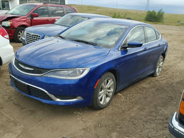 1C3CCCABXFN633000 - 2015 CHRYSLER 200 LIMITE BLUE photo 2