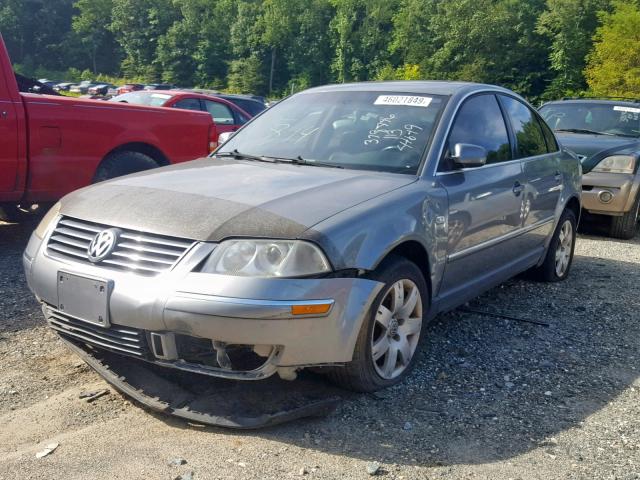 WVWTH63B13P242216 - 2003 VOLKSWAGEN PASSAT GLX GRAY photo 2