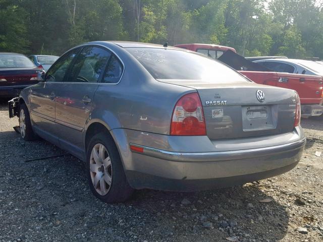 WVWTH63B13P242216 - 2003 VOLKSWAGEN PASSAT GLX GRAY photo 3