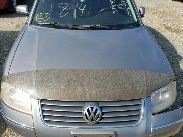 WVWTH63B13P242216 - 2003 VOLKSWAGEN PASSAT GLX GRAY photo 7