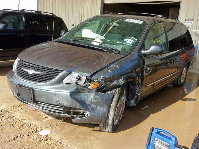 2C8GP64L84R515095 - 2004 CHRYSLER TOWN & COU GREEN photo 2