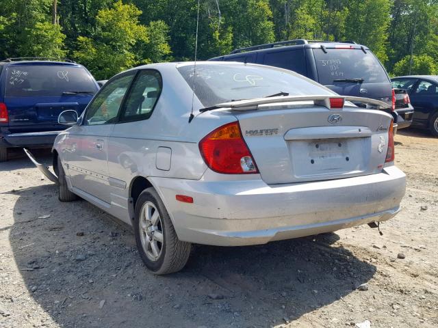 KMHCG35C95U346542 - 2005 HYUNDAI ACCENT GS SILVER photo 3