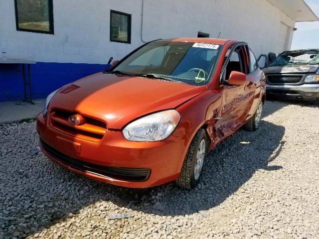 KMHCM3AC4BU192395 - 2011 HYUNDAI ACCENT GL ORANGE photo 2