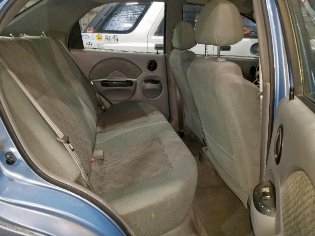 KL1TD52645B363274 - 2005 CHEVROLET AVEO BASE ლურჯი ფოტო 6