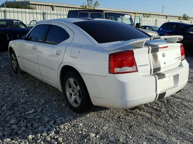 2B3CA3CV1AH298673 - 2010 DODGE CHARGER SX WHITE photo 3