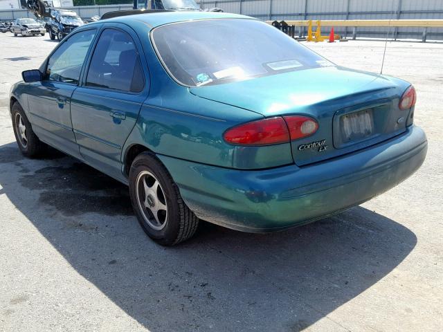 1FALP66L3VK141496 - 1997 FORD CONTOUR LX GREEN photo 3