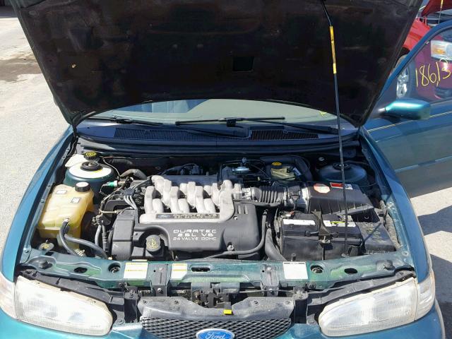 1FALP66L3VK141496 - 1997 FORD CONTOUR LX GREEN photo 7