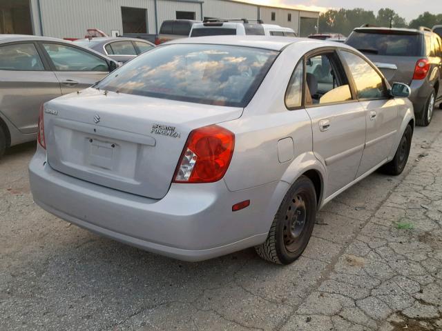 KL5JD56ZX5K116156 - 2005 SUZUKI FORENZA S SILVER photo 4