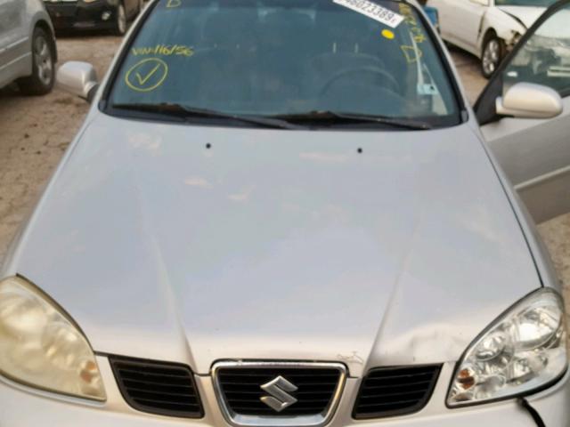 KL5JD56ZX5K116156 - 2005 SUZUKI FORENZA S SILVER photo 7