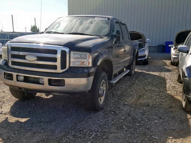 1FTWW31P15EC95500 - 2005 FORD F350 SRW S BLACK photo 2