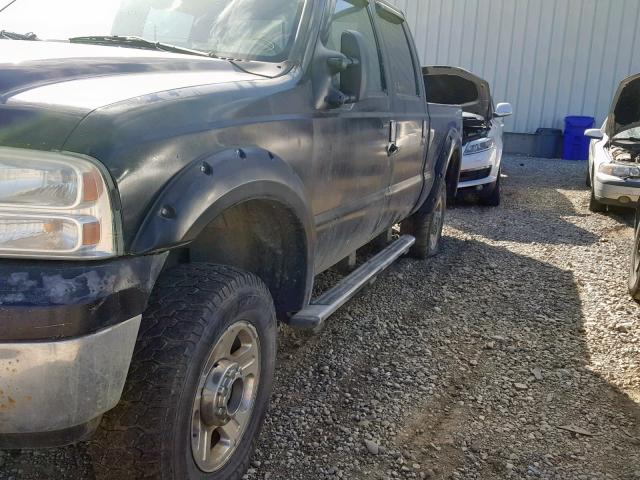 1FTWW31P15EC95500 - 2005 FORD F350 SRW S BLACK photo 9