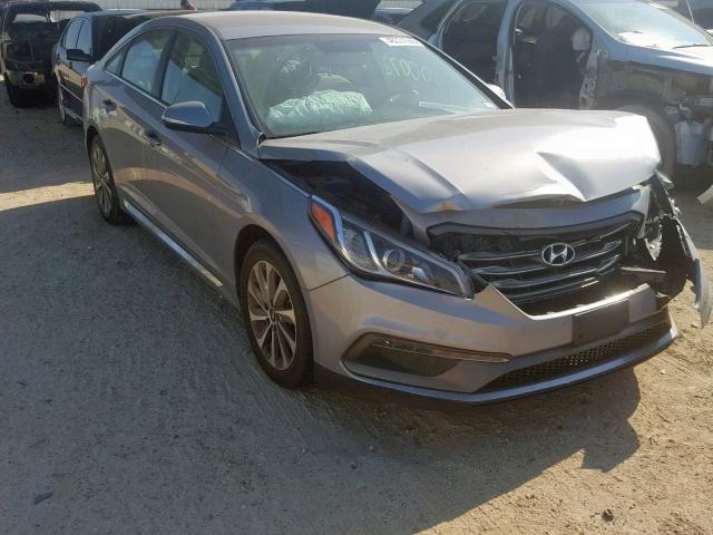 5NPE34AF2FH029454 - 2015 HYUNDAI SONATA SPO GRAY photo 1