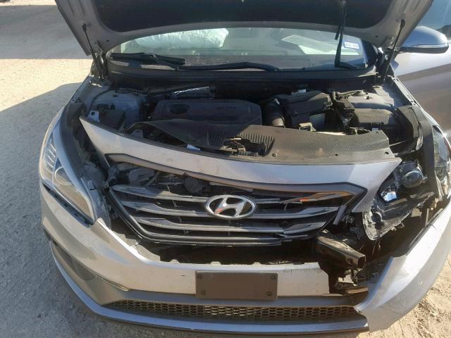 5NPE34AF2FH029454 - 2015 HYUNDAI SONATA SPO GRAY photo 7