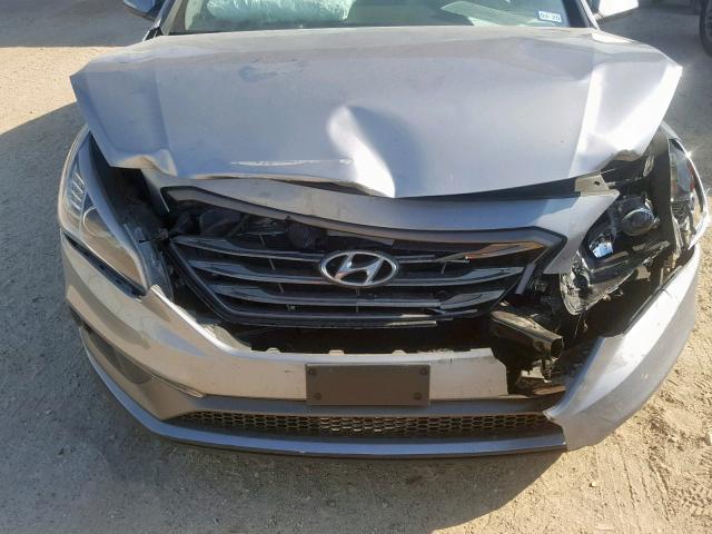 5NPE34AF2FH029454 - 2015 HYUNDAI SONATA SPO GRAY photo 9