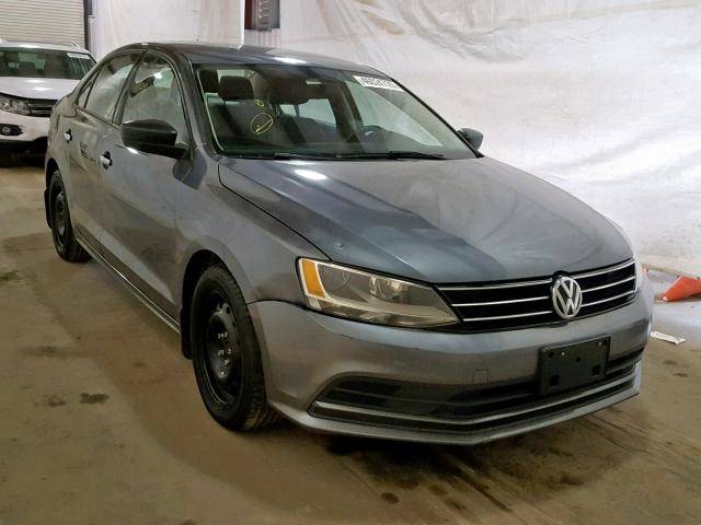 3VWLA7AJ2FM273163 - 2015 VOLKSWAGEN JETTA TDI GRAY photo 1