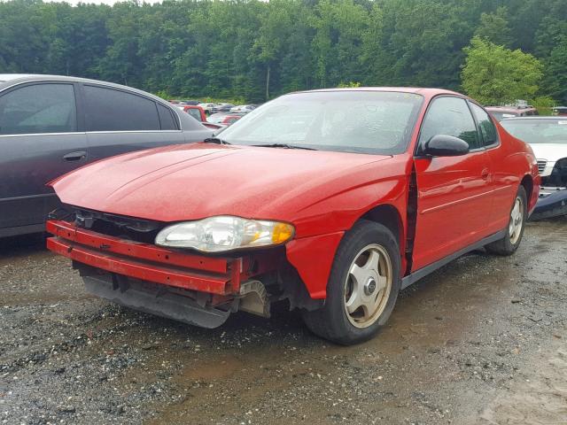 2G1WW12E439284923 - 2003 CHEVROLET MONTE CARL წითელი ფოტო 2