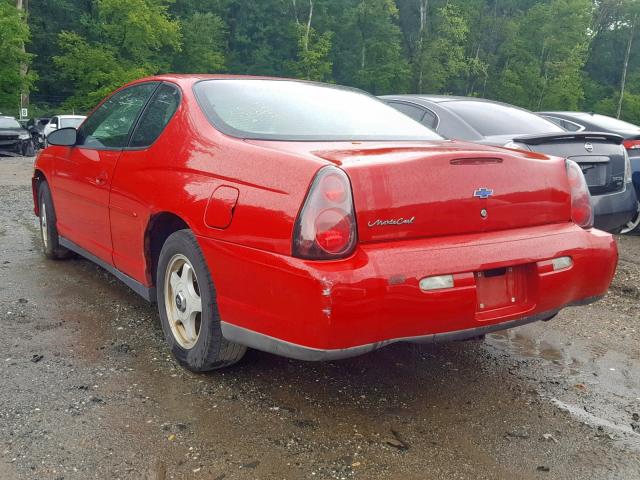 2G1WW12E439284923 - 2003 CHEVROLET MONTE CARL წითელი ფოტო 3