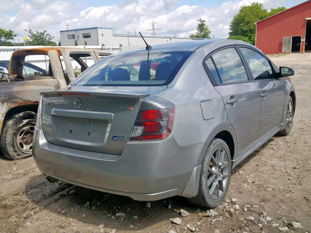 3N1BB6AP3BL681071 - 2011 NISSAN SENTRA SE- GRAY photo 4