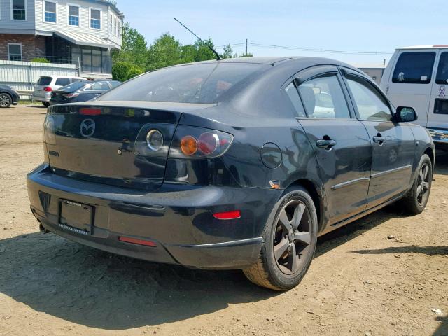 JM1BK323551236897 - 2005 MAZDA 3 S BLACK photo 4