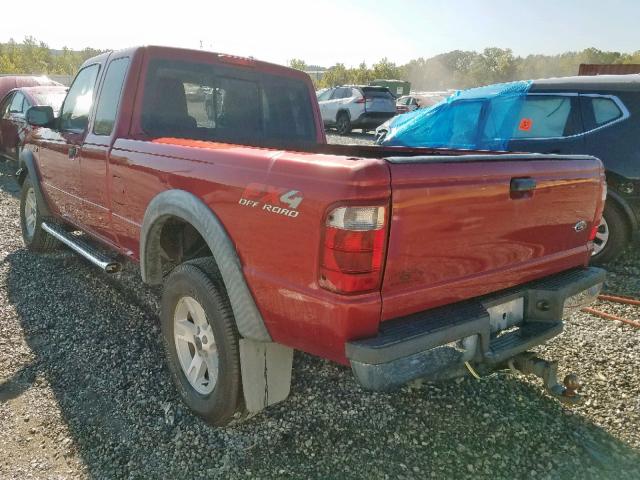 1FTZR45E35PA59437 - 2005 FORD RANGER SUP BURGUNDY photo 3