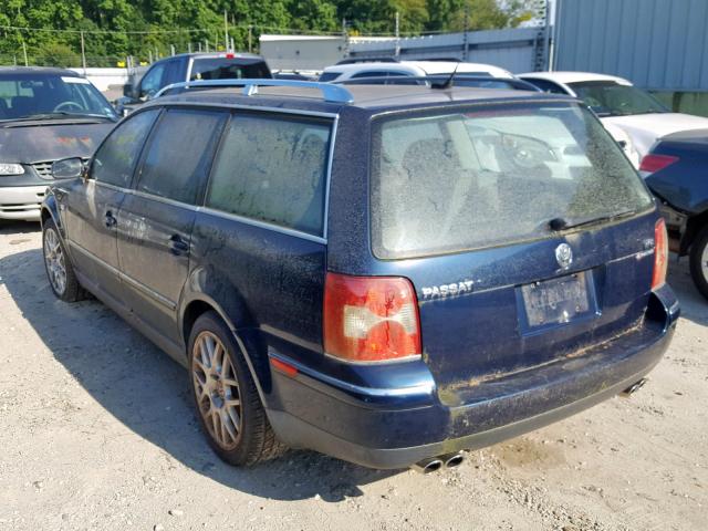 WVWZK63B04E016595 - 2004 VOLKSWAGEN PASSAT W8 BLUE photo 3